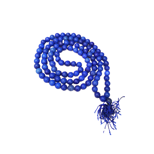 Blue Hakik Mala/ Blue Agate Mala (6mm)