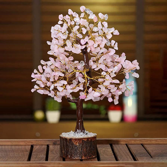 Rose Quartz Crystal Tree