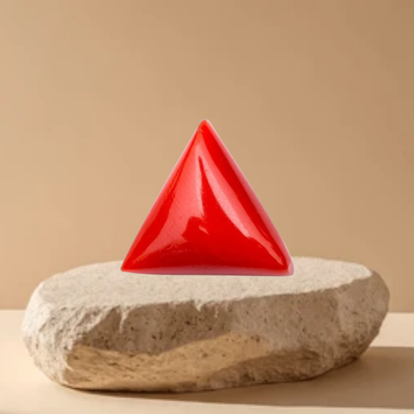 7.5 Ratti Triangular Red Coral