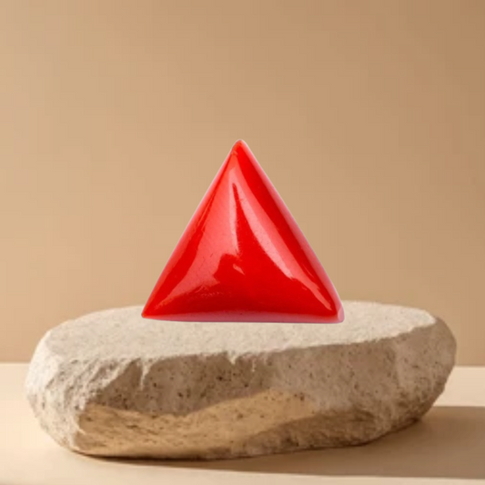 7.5 Ratti Triangular Red Coral
