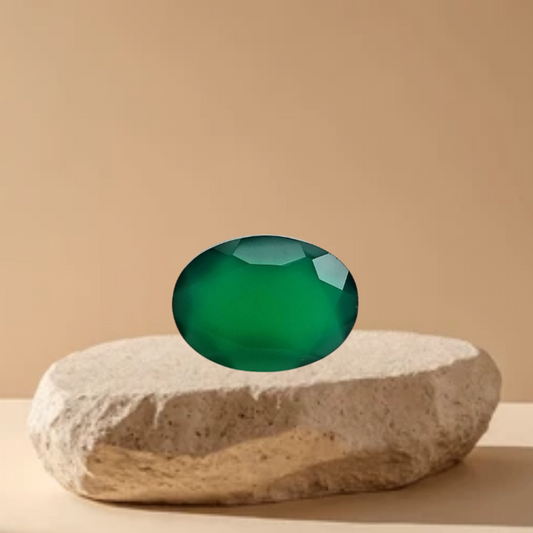 8 Ratti Natural Chalcedony (Green Onyx)