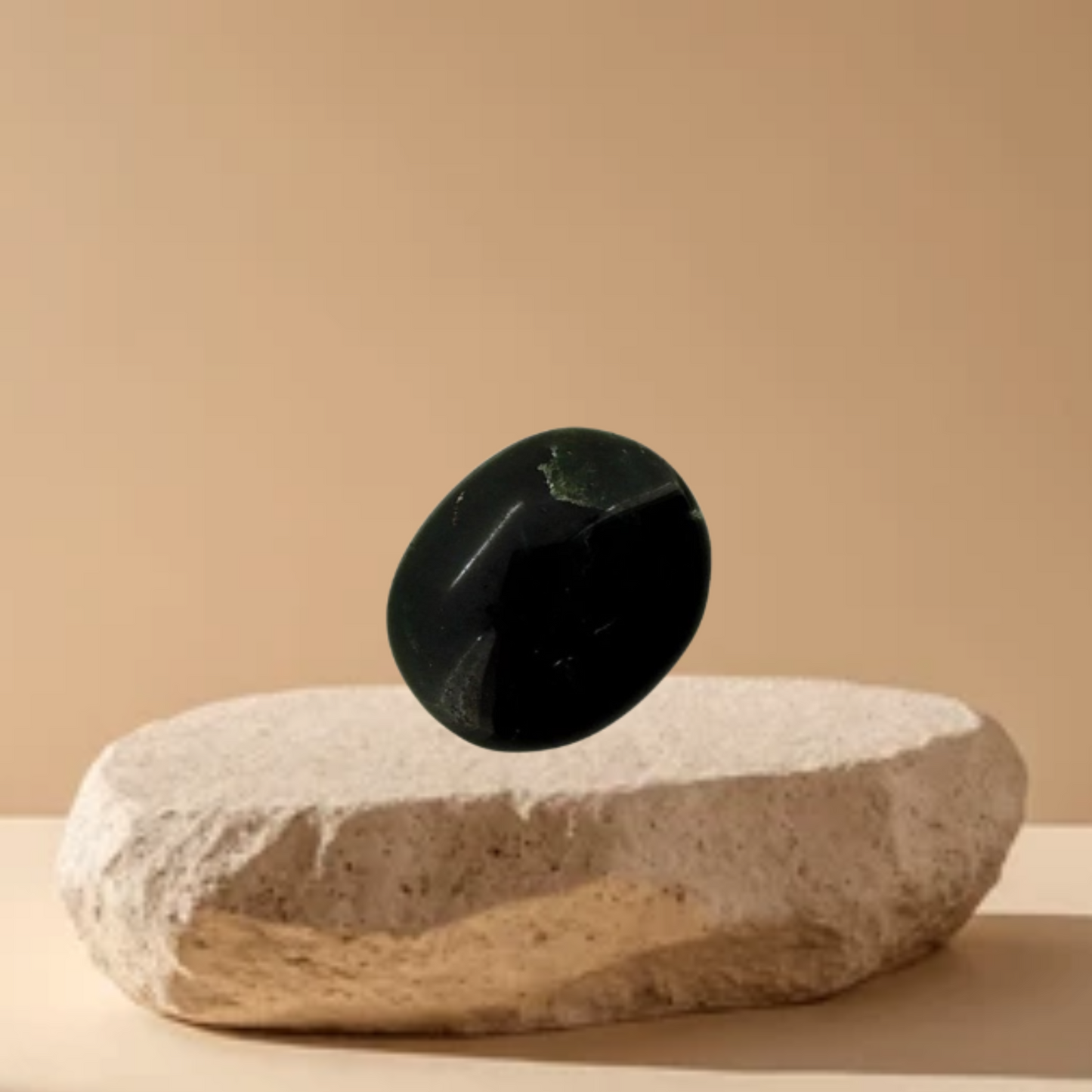 9 Ratti Black Natural Agate